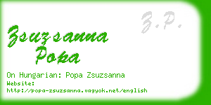 zsuzsanna popa business card